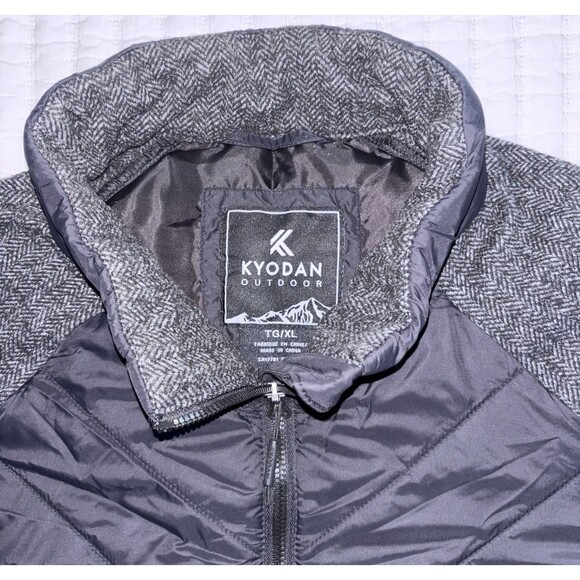 Kyodan Women’s Zip Up Quilted Jacket Black/Gray Size XL - Picture 2 of 5